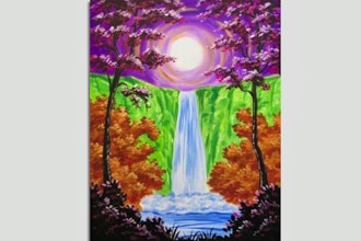 Paint Nite: Secret Moonlit Waterfall